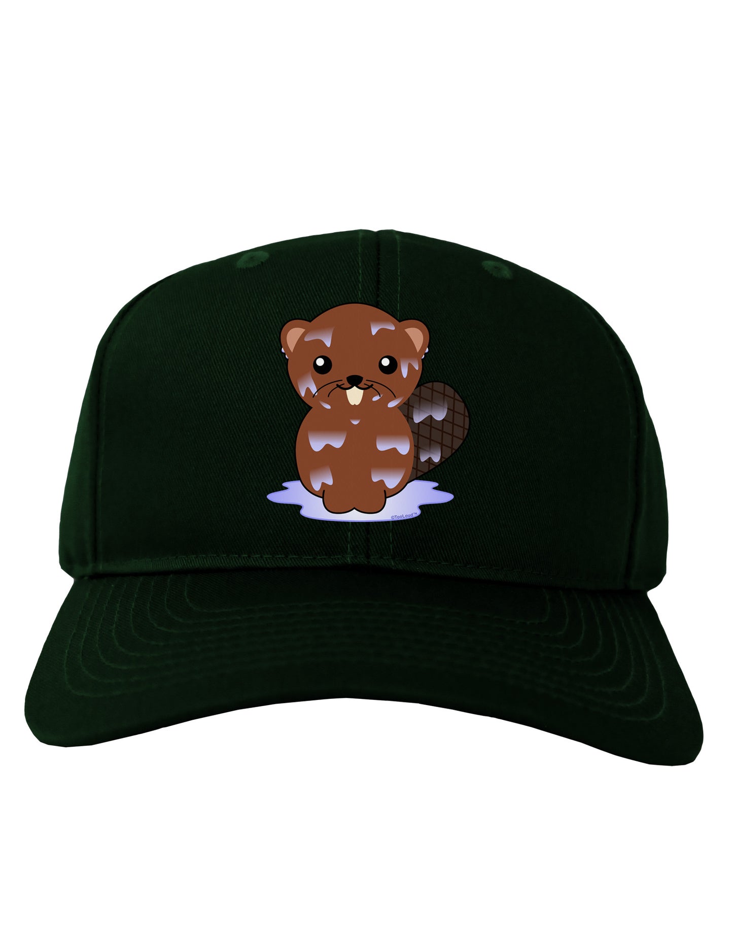 Cute Wet Beaver Adult Dark Baseball Cap Hat-Baseball Cap-TooLoud-Hunter-Green-One Size-Davson Sales