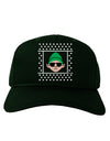 Cool Elf Christmas Sweater Adult Dark Baseball Cap Hat-Baseball Cap-TooLoud-Hunter-Green-One Size-Davson Sales