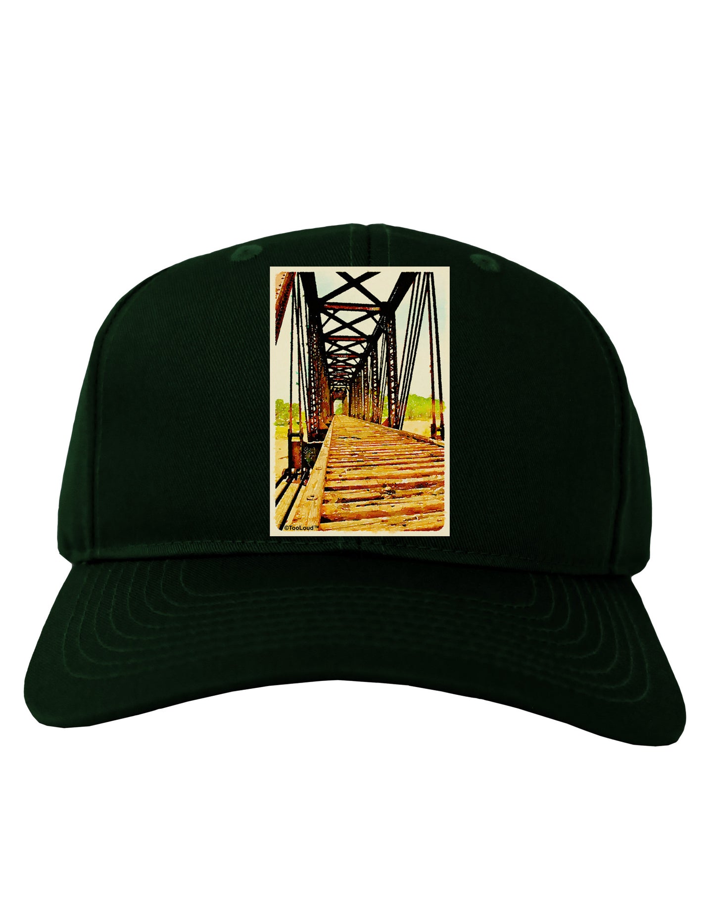 Colorado Bridge Watercolor Adult Dark Baseball Cap Hat-Baseball Cap-TooLoud-Hunter-Green-One Size-Davson Sales