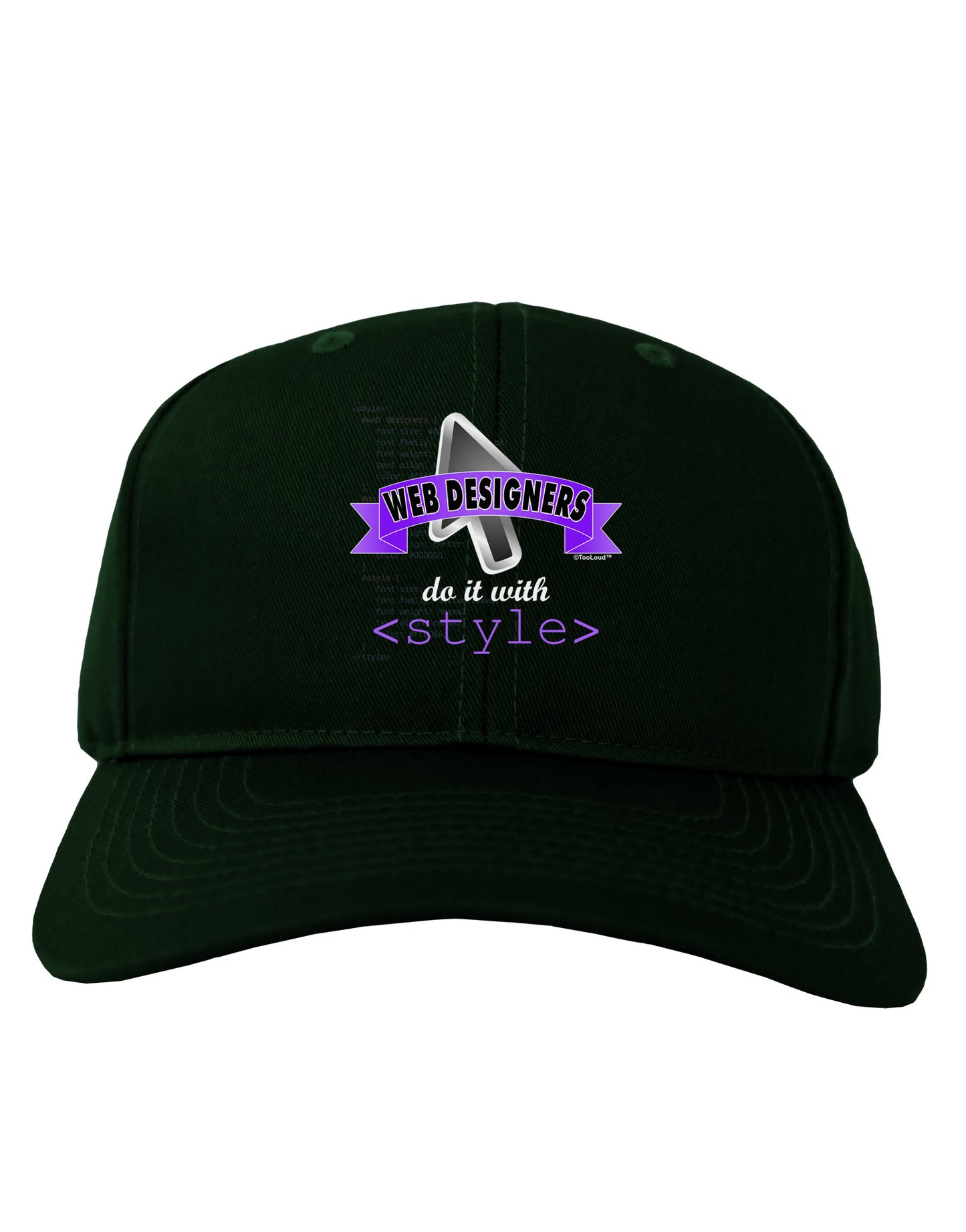 Web Designers - Style Adult Dark Baseball Cap Hat-Baseball Cap-TooLoud-Hunter-Green-One Size-Davson Sales