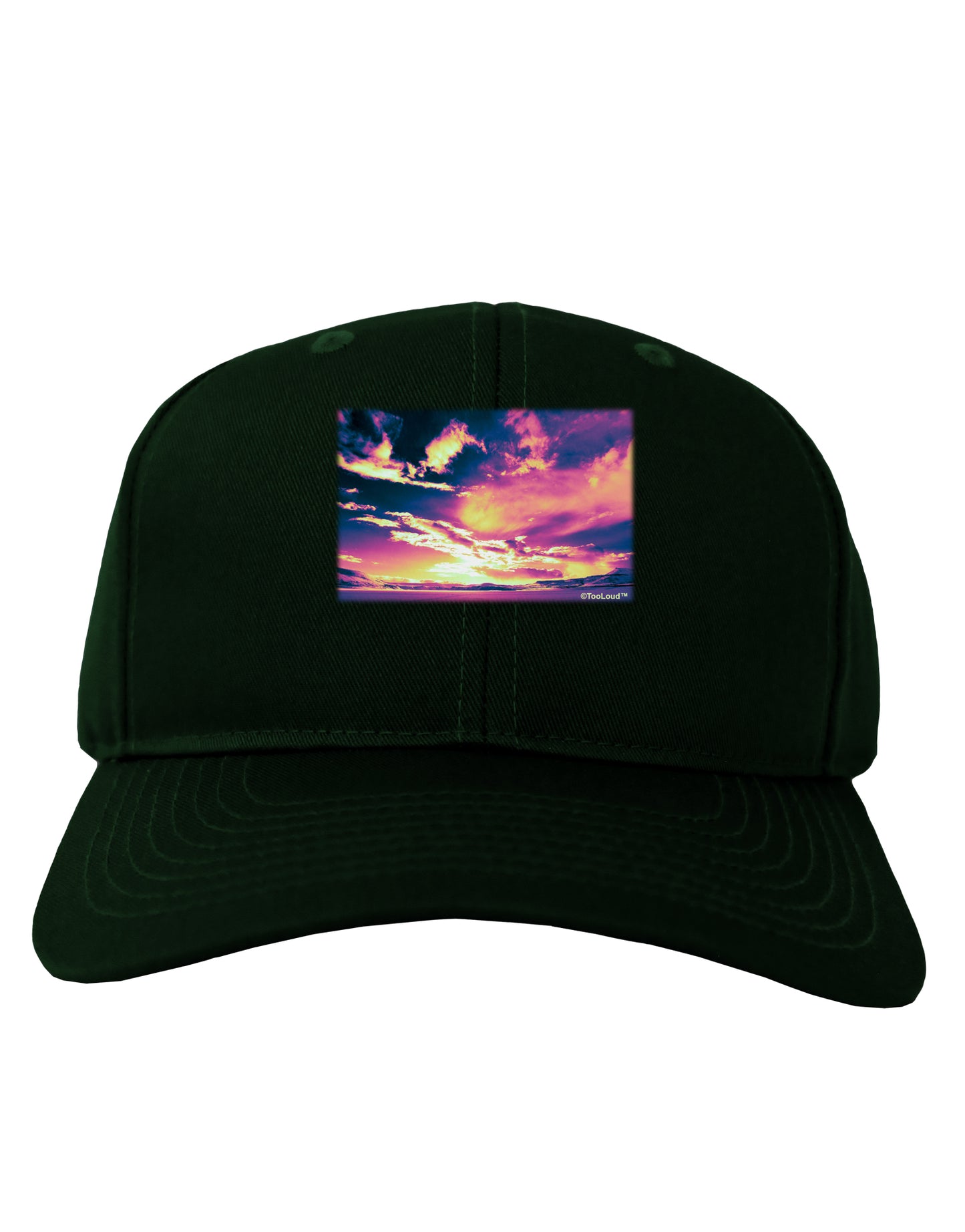 Blue Mesa Reservoir Surreal Adult Dark Baseball Cap Hat-Baseball Cap-TooLoud-Hunter-Green-One Size-Davson Sales