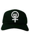 Distressed Feminism Symbol Adult Dark Baseball Cap Hat-Baseball Cap-TooLoud-Hunter-Green-One Size-Davson Sales