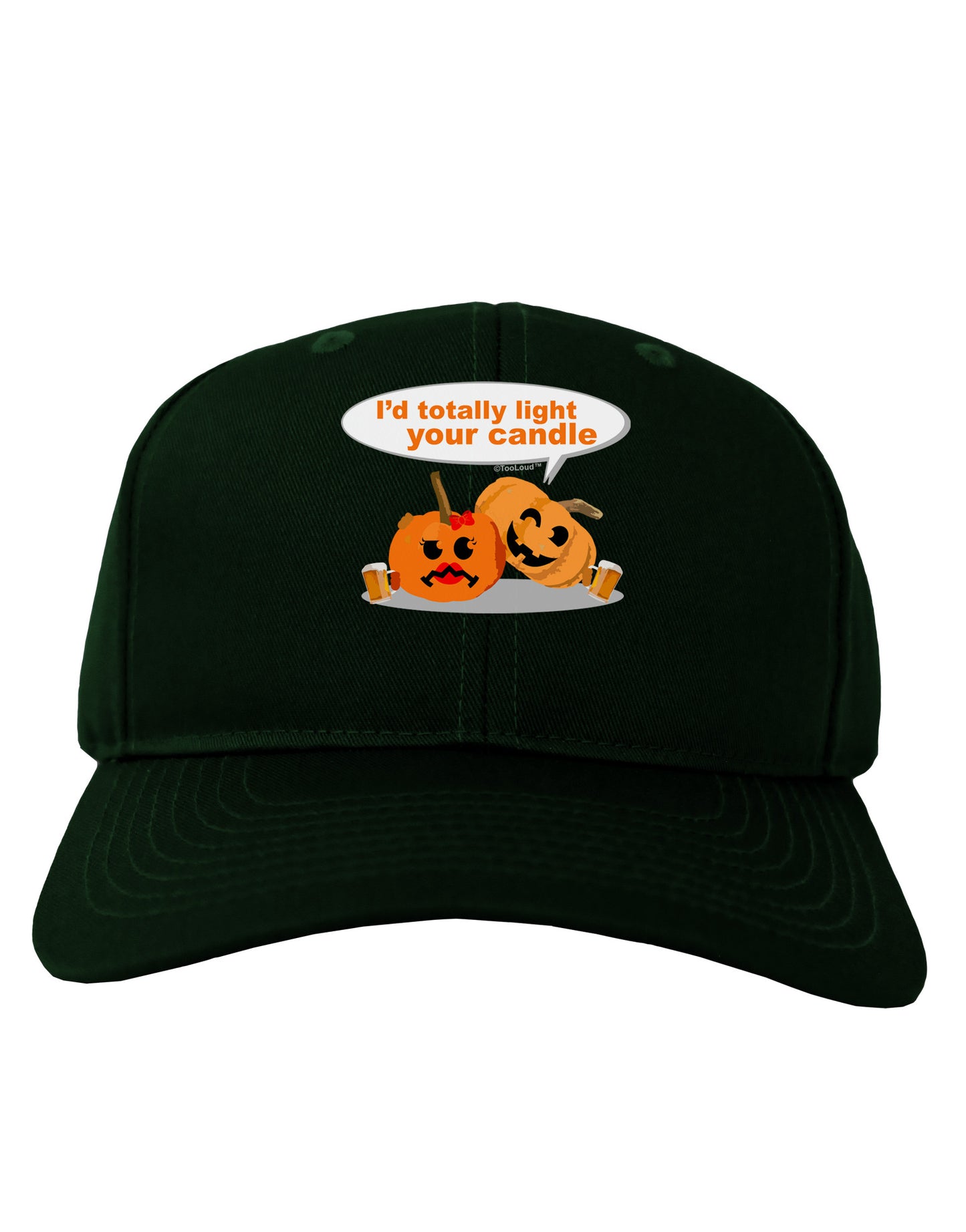 Light your candle Adult Dark Baseball Cap Hat-Baseball Cap-TooLoud-Hunter-Green-One Size-Davson Sales