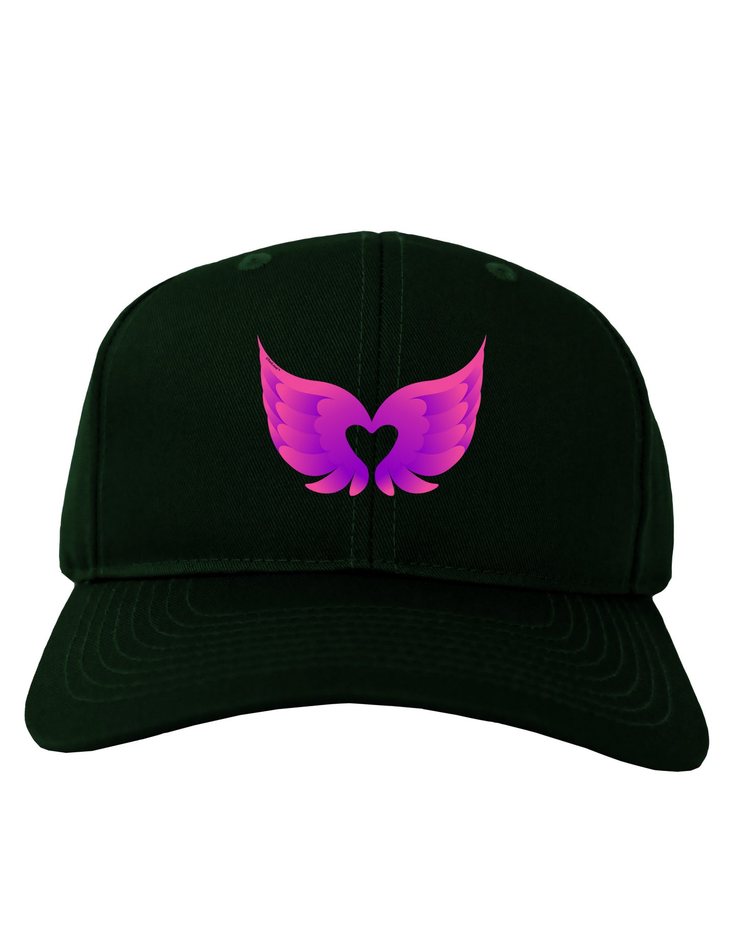 Cute Angel Wings Pair Heart Adult Dark Baseball Cap Hat-Baseball Cap-TooLoud-Hunter-Green-One Size-Davson Sales