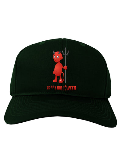 Cute Devil - Happy Halloween Design Adult Dark Baseball Cap Hat-Baseball Cap-TooLoud-Hunter-Green-One Size-Davson Sales