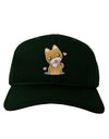 Kawaii Puppy Adult Dark Baseball Cap Hat-Baseball Cap-TooLoud-Hunter-Green-One Size-Davson Sales
