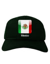 Mexican Flag App Icon - Text Adult Dark Baseball Cap Hat by TooLoud-Baseball Cap-TooLoud-Hunter-Green-One Size-Davson Sales