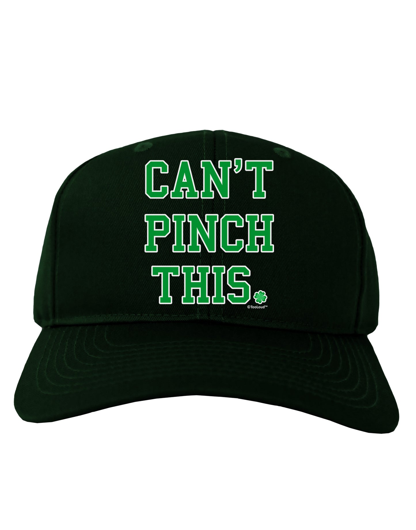 Can't Pinch This - St. Patrick's Day Adult Dark Baseball Cap Hat by TooLoud-Baseball Cap-TooLoud-Hunter-Green-One Size-Davson Sales