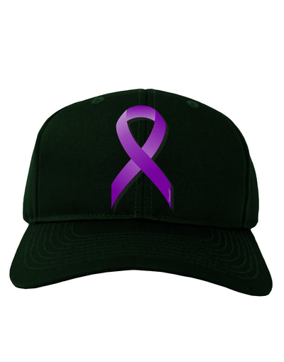 Crohn’s Disease Awareness Ribbon - Purple Adult Dark Baseball Cap Hat-Baseball Cap-TooLoud-Hunter-Green-One Size-Davson Sales