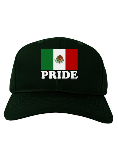 Mexican Pride - Mexican Flag Adult Dark Baseball Cap Hat by TooLoud-Baseball Cap-TooLoud-Hunter-Green-One Size-Davson Sales