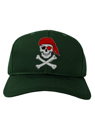 Pirate Skull Adult Dark Baseball Cap Hat-Baseball Cap-TooLoud-Hunter-Green-One Size-Davson Sales