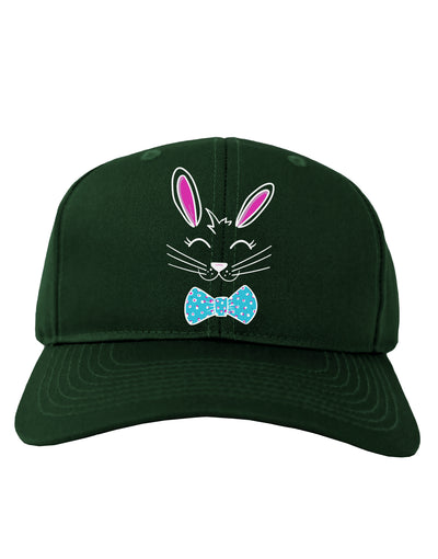 Happy Easter Bunny Face Adult Baseball Cap Hat-Baseball Cap-TooLoud-Hunter-Green-One-Size-Fits-Most-Davson Sales