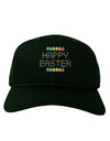 Happy Easter Eggs Adult Dark Baseball Cap Hat-Baseball Cap-TooLoud-Hunter-Green-One Size-Davson Sales
