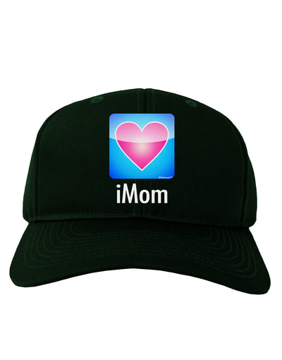 iMom - Mothers Day Adult Dark Baseball Cap Hat-Baseball Cap-TooLoud-Hunter-Green-One Size-Davson Sales