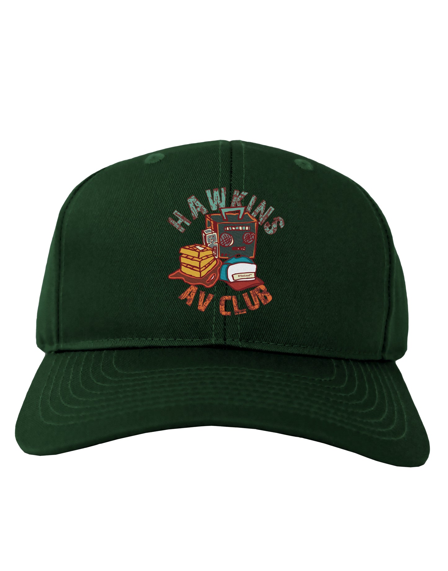 TooLoud Hawkins AV Club Dark Adult Dark Baseball Cap Hat-Baseball Cap-TooLoud-Hunter-Green-One-Size-Fits-Most-Davson Sales