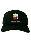 Queen Bee Text Adult Dark Baseball Cap Hat-Baseball Cap-TooLoud-Hunter-Green-One Size-Davson Sales