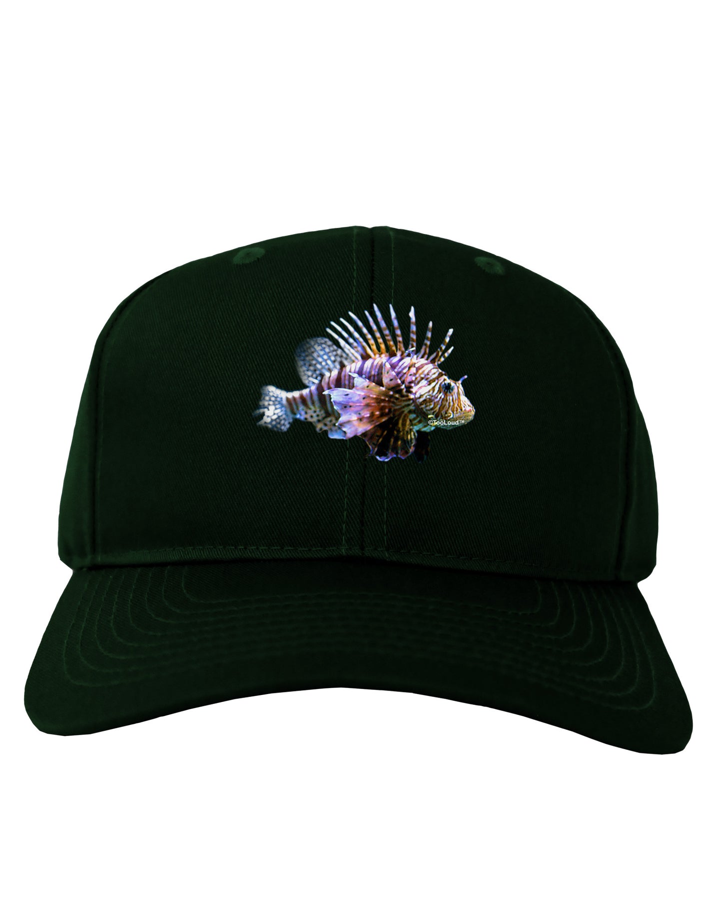 Lionfish Adult Dark Baseball Cap Hat-Baseball Cap-TooLoud-Hunter-Green-One Size-Davson Sales