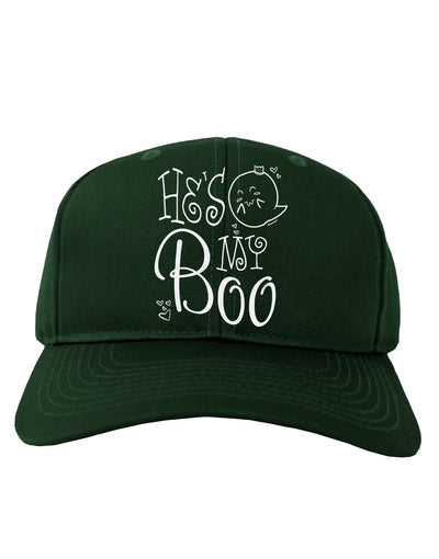 He's My Boo Adult Baseball Cap Hat-Baseball Cap-TooLoud-Hunter-Green-One-Size-Fits-Most-Davson Sales