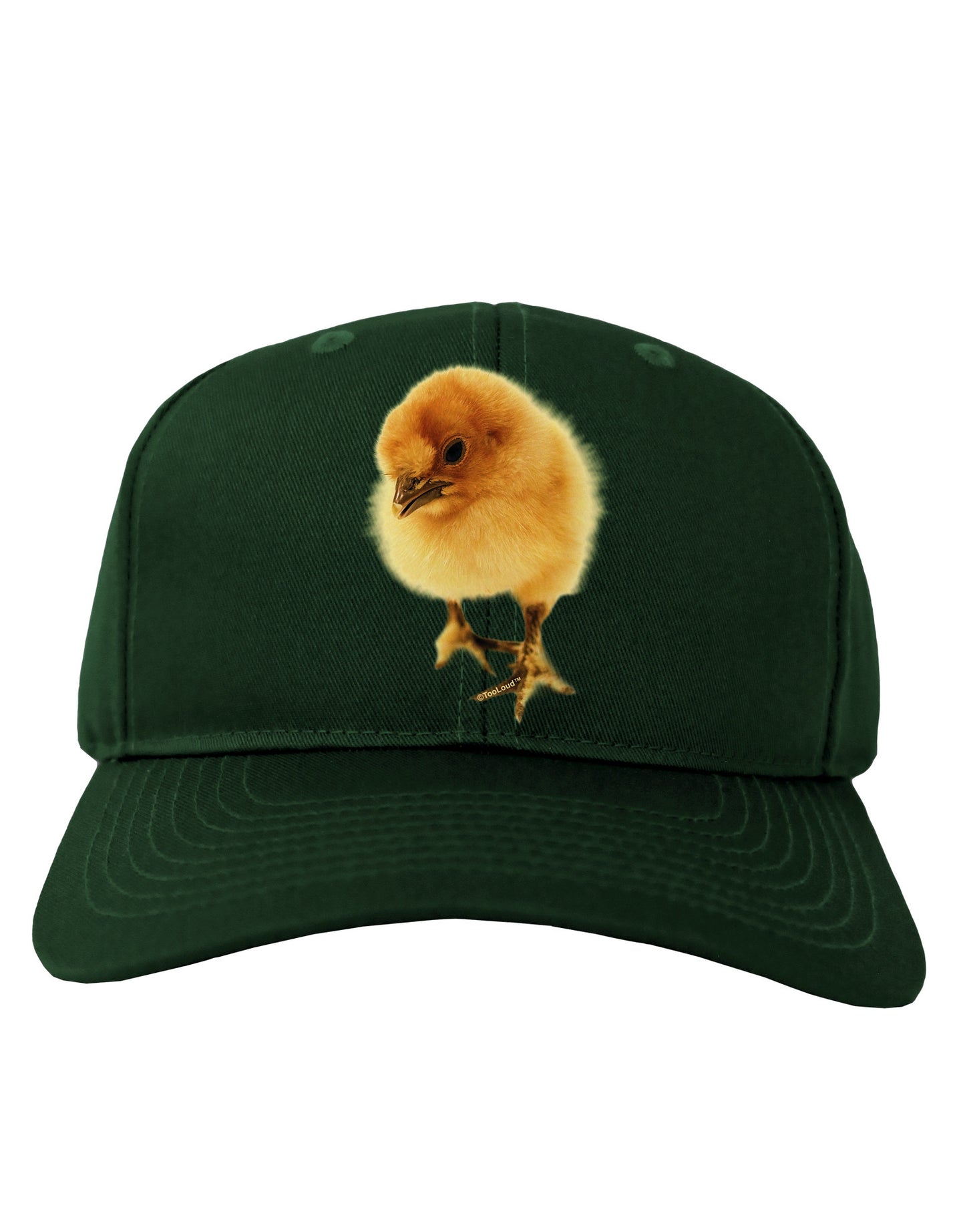 Fluffy Chick Adult Dark Baseball Cap Hat-Baseball Cap-TooLoud-Hunter-Green-One Size-Davson Sales