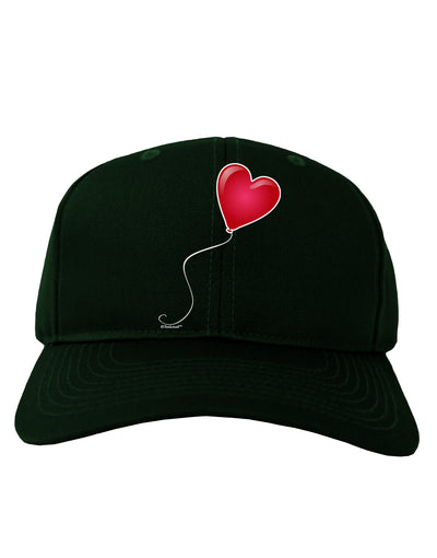 Cute Red Heart Balloon Adult Baseball Cap Hat-Baseball Cap-TooLoud-Hunter-Green-One Size-Davson Sales