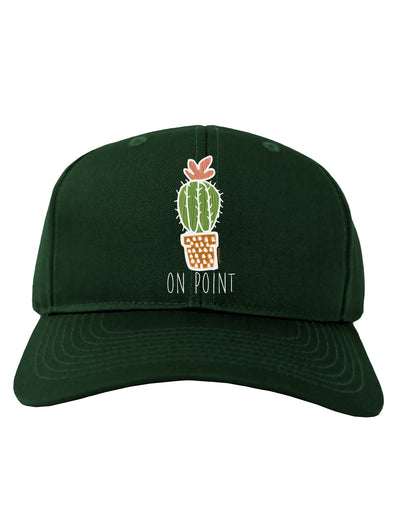 TooLoud On Point Cactus Dark Adult Dark Baseball Cap Hat-Baseball Cap-TooLoud-Hunter-Green-One-Size-Fits-Most-Davson Sales