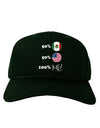 Mexican American 100 Percent Me Adult Dark Baseball Cap Hat-Baseball Cap-TooLoud-Hunter-Green-One Size-Davson Sales