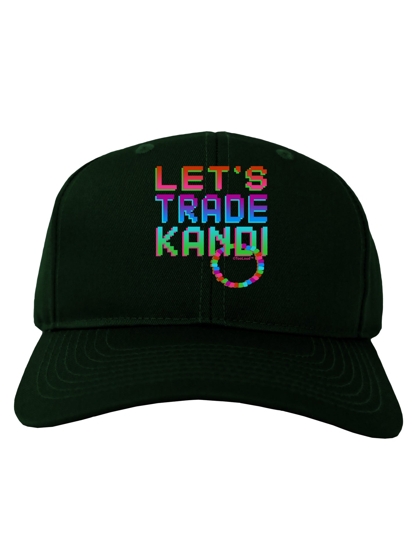 Let's Trade Kandi Adult Dark Baseball Cap Hat-Baseball Cap-TooLoud-Hunter-Green-One Size-Davson Sales