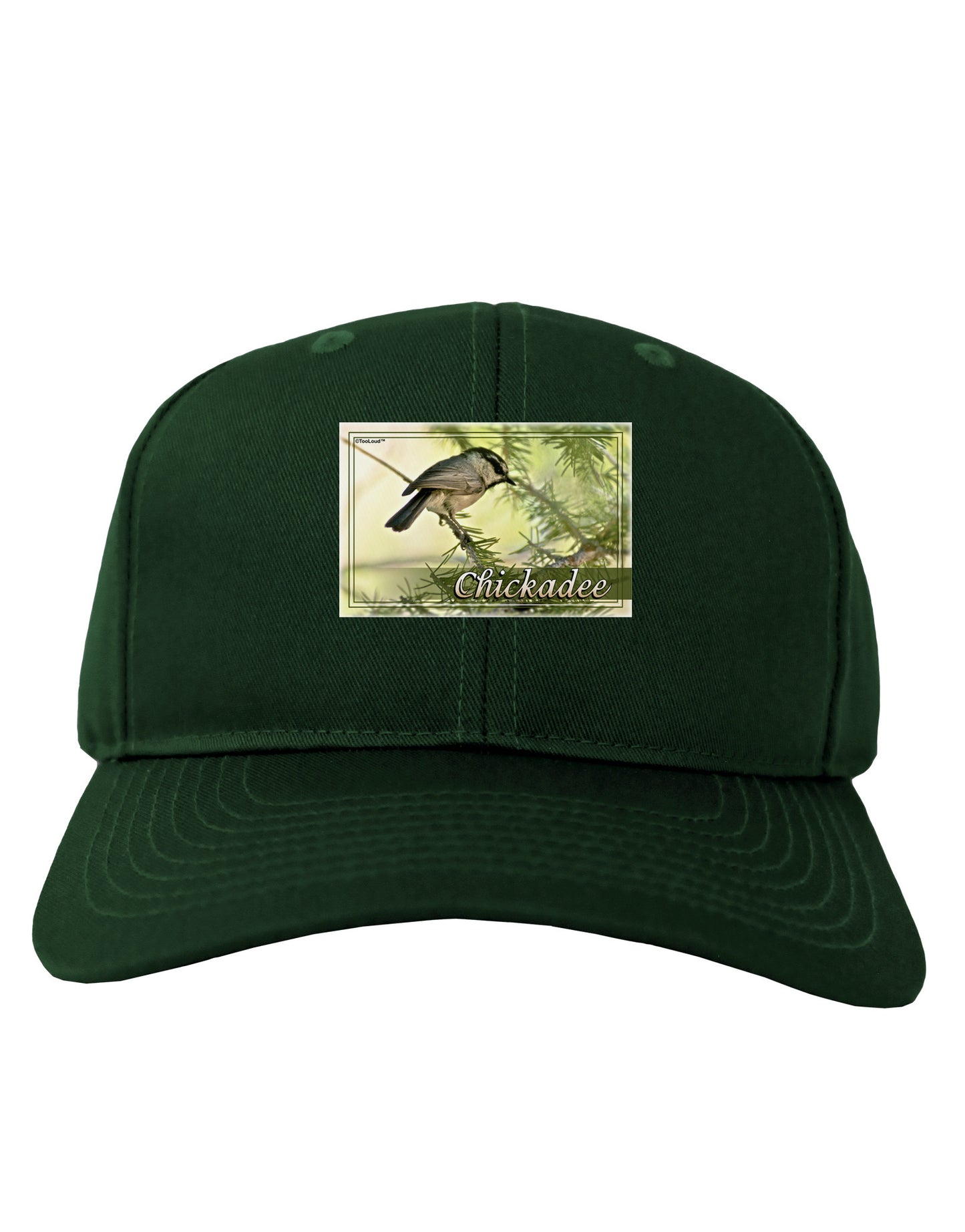 CO Chickadee with Text Adult Dark Baseball Cap Hat-Baseball Cap-TooLoud-Hunter-Green-One Size-Davson Sales