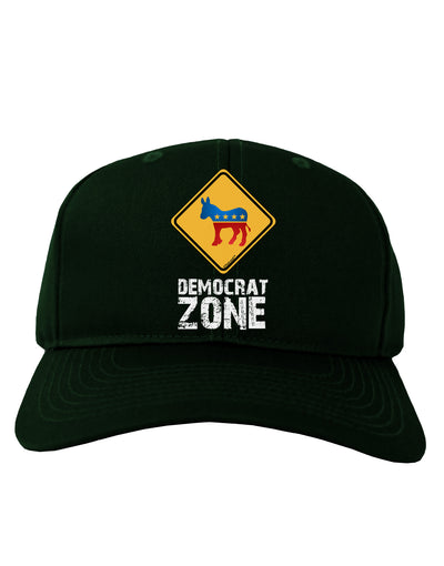 Democrat Zone Adult Dark Baseball Cap Hat-Baseball Cap-TooLoud-Hunter-Green-One Size-Davson Sales