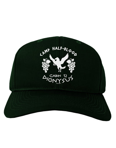 Camp Half Blood Cabin 12 Dionysus Adult Dark Baseball Cap Hat by-Baseball Cap-TooLoud-Hunter-Green-One Size-Davson Sales