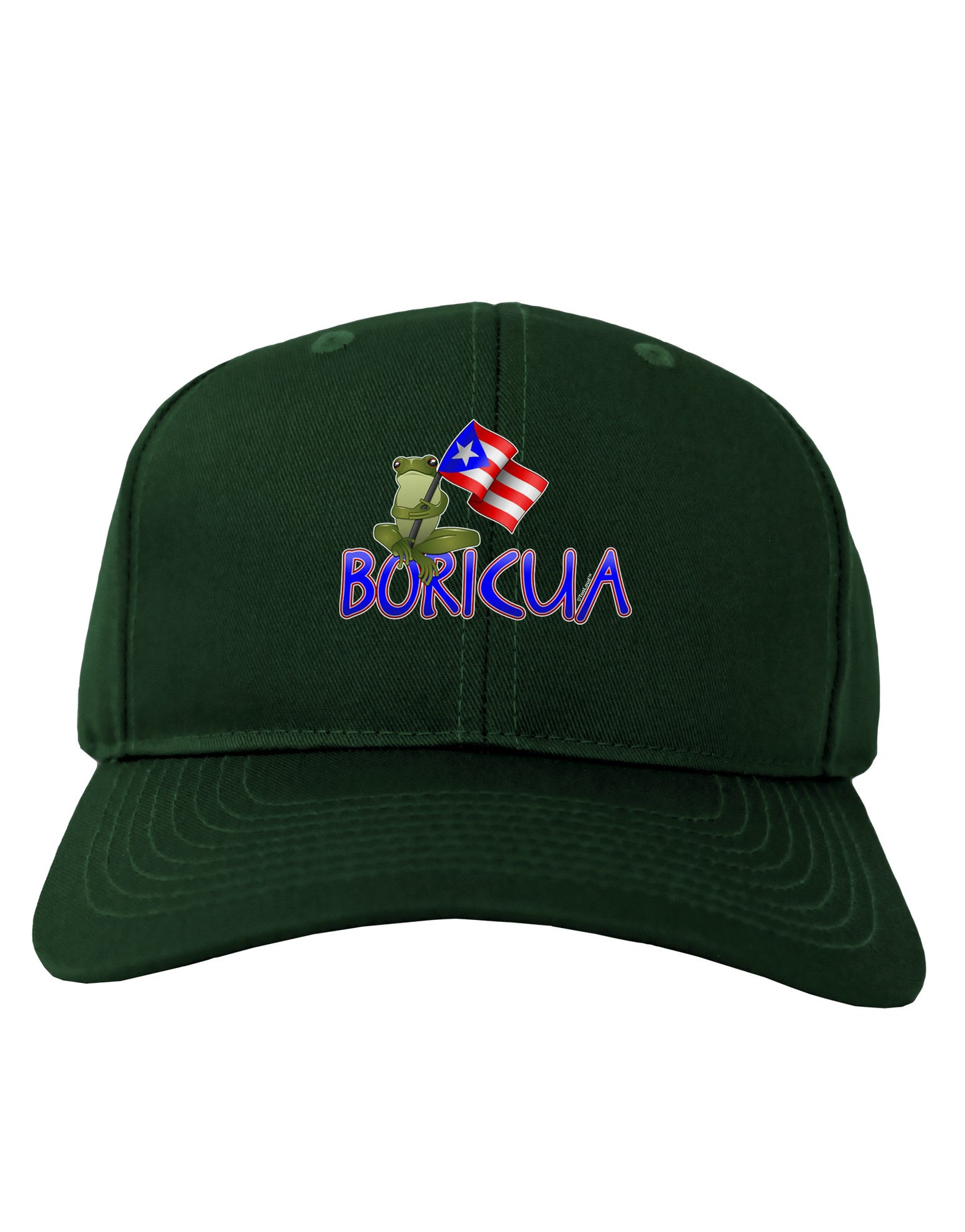 Coqui Boricua Adult Dark Baseball Cap Hat-Baseball Cap-TooLoud-Hunter-Green-One Size-Davson Sales