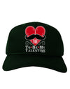 I Mustache You To Be My Valentine Adult Dark Baseball Cap Hat-Baseball Cap-TooLoud-Hunter-Green-One Size-Davson Sales