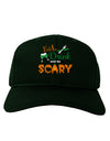 Eat Drink Scary Green Adult Dark Baseball Cap Hat-Baseball Cap-TooLoud-Hunter-Green-One Size-Davson Sales