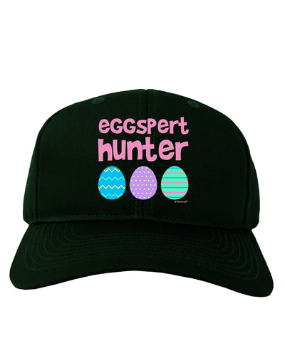 Eggspert Hunter - Easter - Pink Adult Dark Baseball Cap Hat by TooLoud-Baseball Cap-TooLoud-Hunter-Green-One Size-Davson Sales