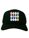 Cute Faux Applique Easter Eggs Adult Dark Baseball Cap Hat-Baseball Cap-TooLoud-Hunter-Green-One Size-Davson Sales