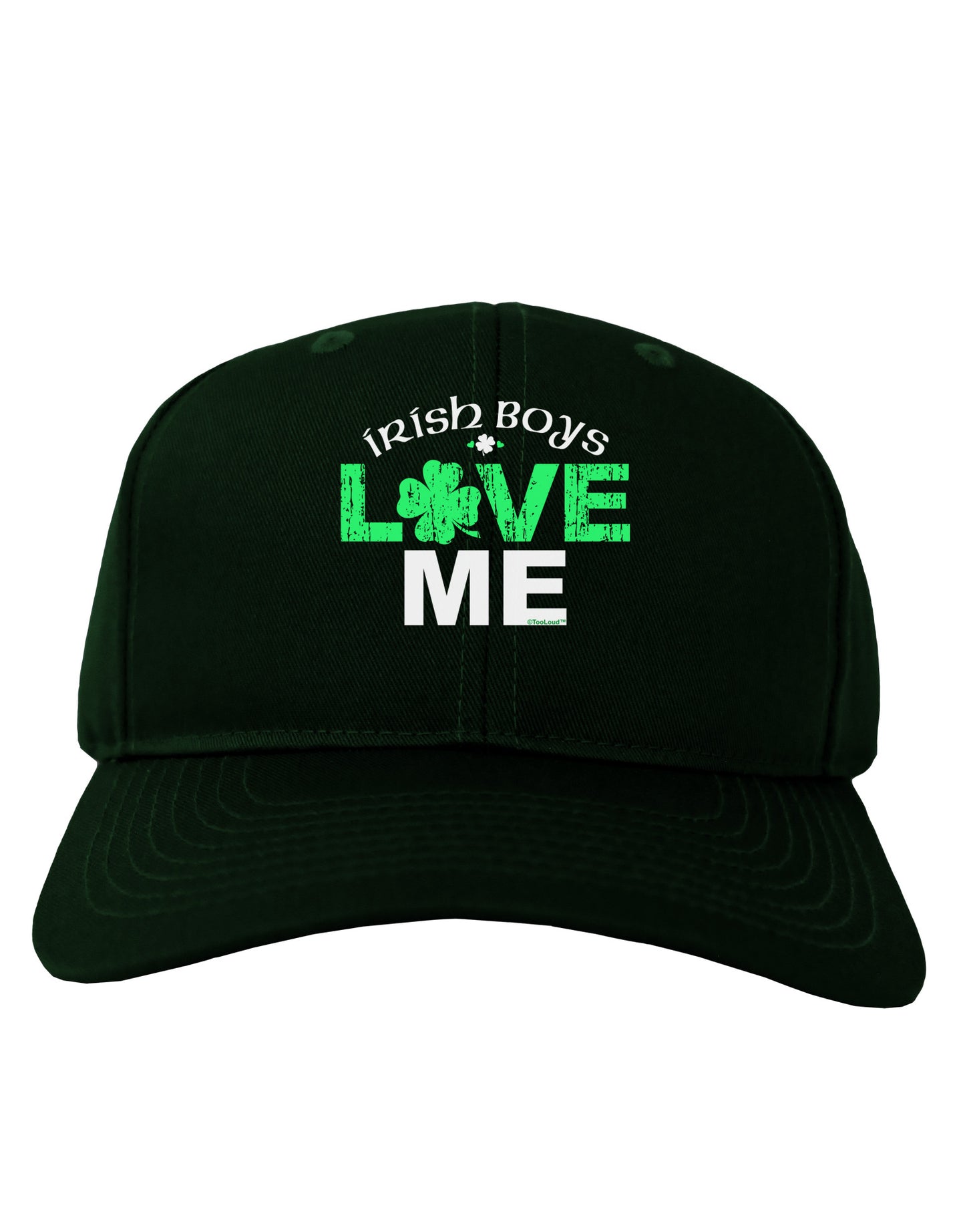 Irish Boys Love Me Adult Dark Baseball Cap Hat-Baseball Cap-TooLoud-Hunter-Green-One Size-Davson Sales