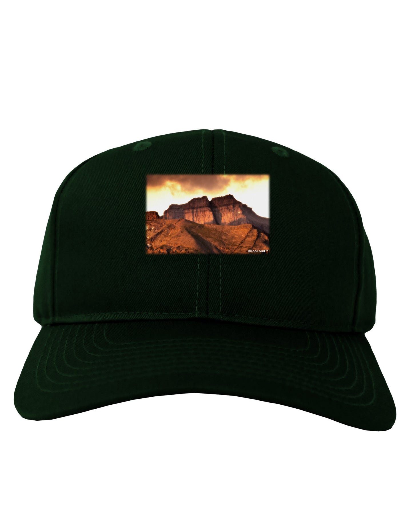 San Juan Mountain Range Adult Dark Baseball Cap Hat-Baseball Cap-TooLoud-Hunter-Green-One Size-Davson Sales