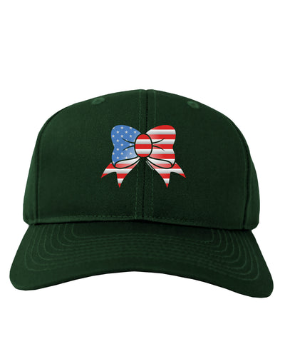 Patriotic Bow Adult Dark Baseball Cap Hat-Baseball Cap-TooLoud-Hunter-Green-One Size-Davson Sales