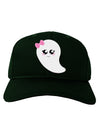 Cute Girl Ghost Halloween Adult Dark Baseball Cap Hat-Baseball Cap-TooLoud-Hunter-Green-One Size-Davson Sales