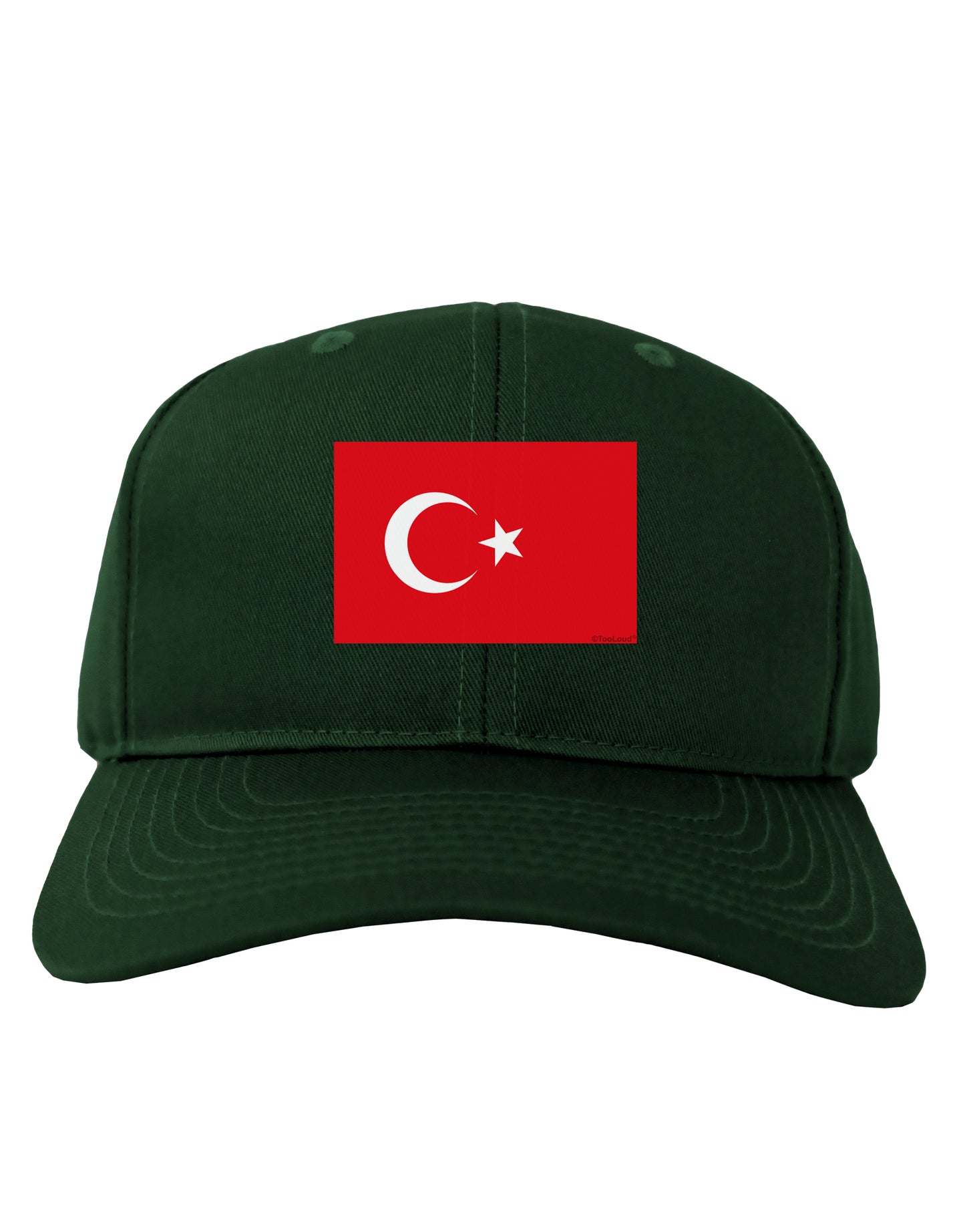 Turkey Flag Adult Dark Baseball Cap Hat by TooLoud-Baseball Cap-TooLoud-Hunter-Green-One Size-Davson Sales