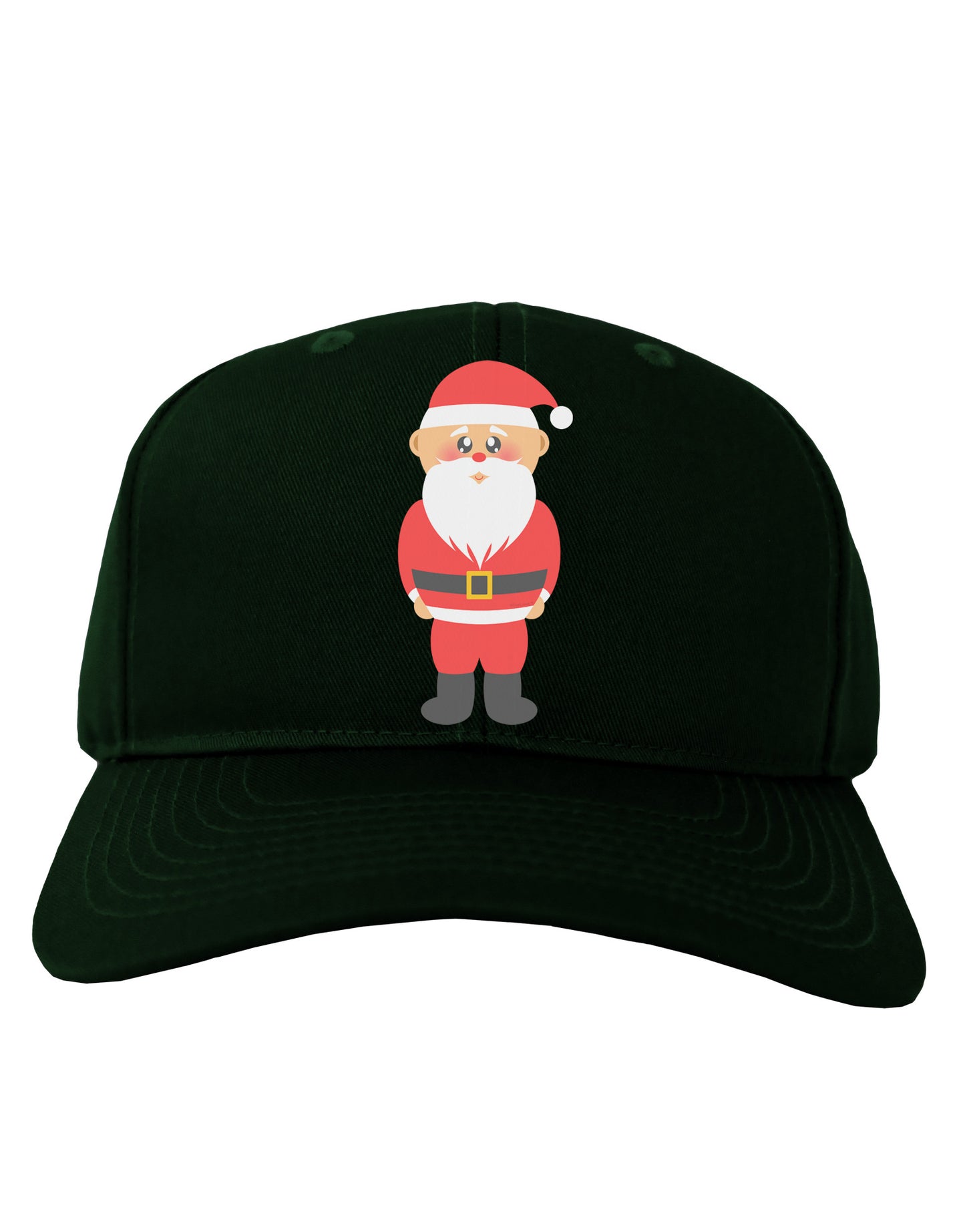 Cute Santa Claus Christmas Adult Dark Baseball Cap Hat-Baseball Cap-TooLoud-Hunter-Green-One Size-Davson Sales