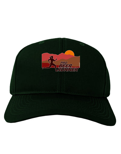 Pro Beer Runner Woman Adult Dark Baseball Cap Hat-Baseball Cap-TooLoud-Hunter-Green-One Size-Davson Sales