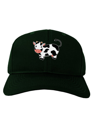 Cute Cow Adult Dark Baseball Cap Hat-Baseball Cap-TooLoud-Hunter-Green-One Size-Davson Sales