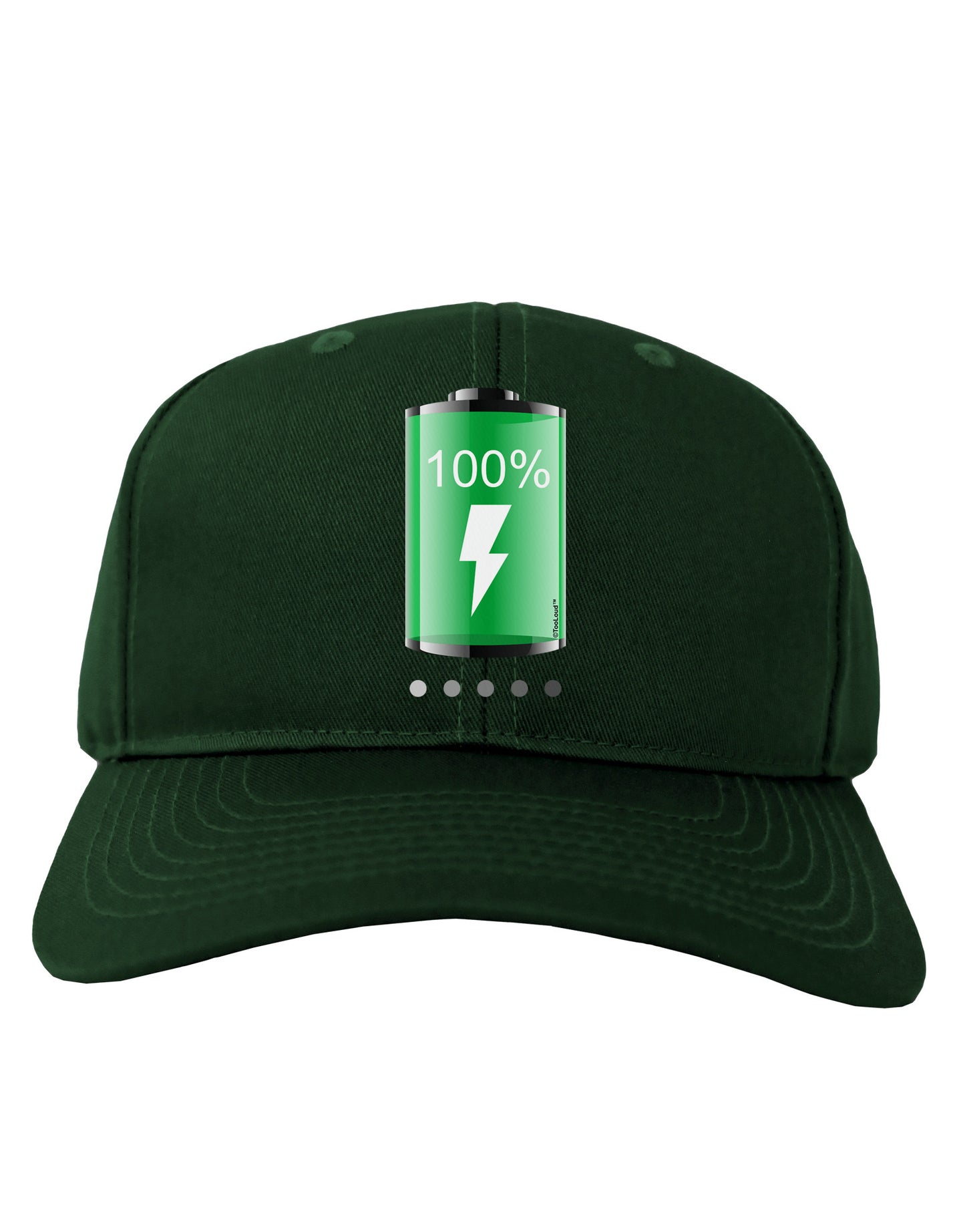 Full Energy 100 Percent Adult Dark Baseball Cap Hat-Baseball Cap-TooLoud-Hunter-Green-One Size-Davson Sales