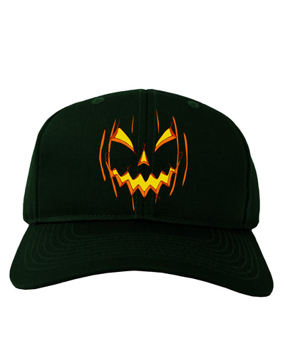 Halloween Scary Evil Jack O Lantern Pumpkin Adult Dark Baseball Cap Hat-Baseball Cap-TooLoud-Hunter-Green-One Size-Davson Sales