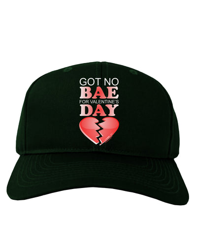 No Bae For Valentine's Day Adult Dark Baseball Cap Hat-Baseball Cap-TooLoud-Hunter-Green-One Size-Davson Sales