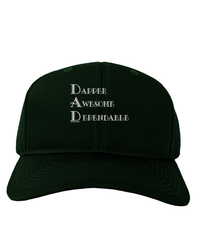 DAD - Acronym Adult Dark Baseball Cap Hat by TooLoud-Baseball Cap-TooLoud-Hunter-Green-One Size-Davson Sales