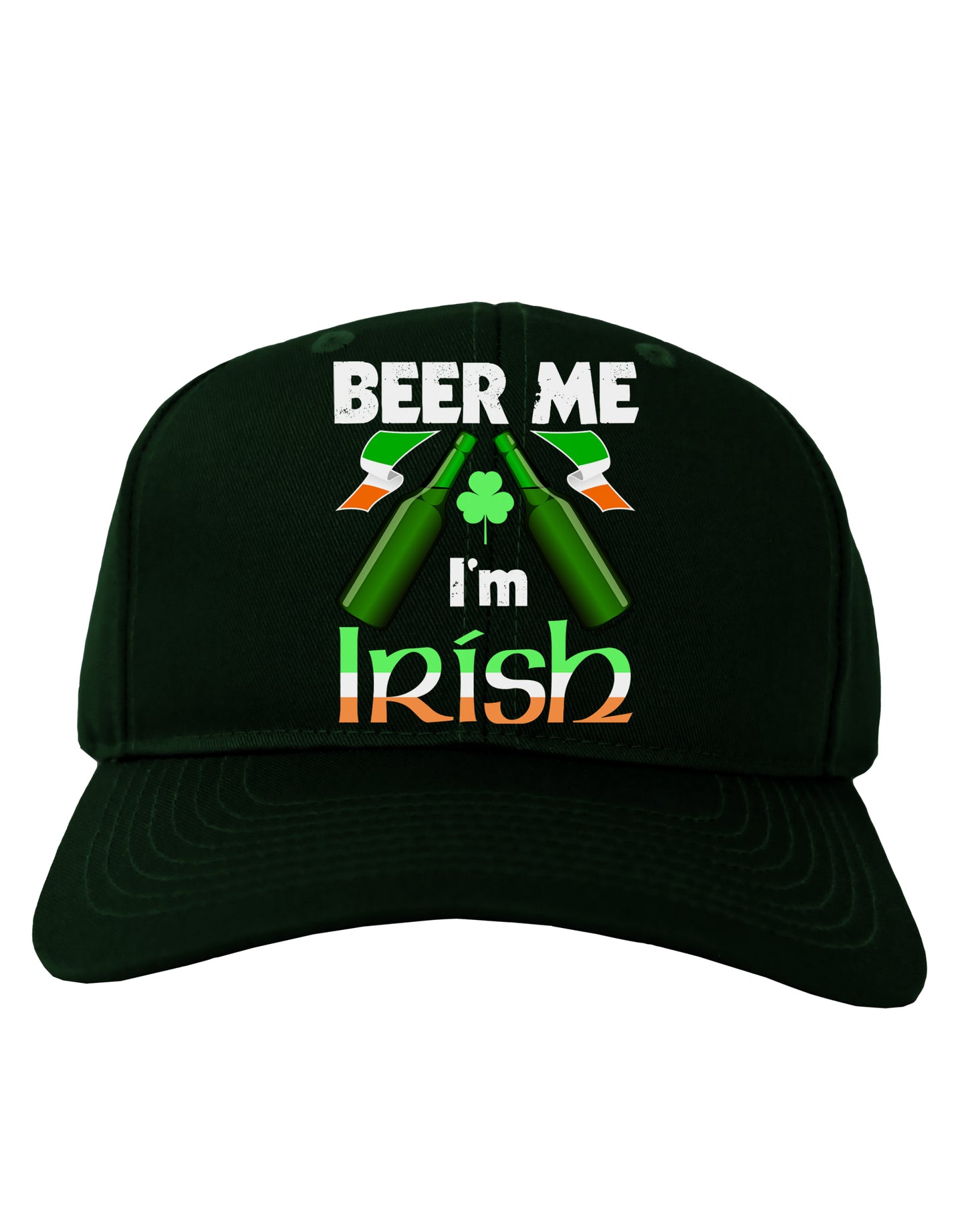 Beer Me I'm Irish Adult Dark Baseball Cap Hat-Baseball Cap-TooLoud-Hunter-Green-One Size-Davson Sales