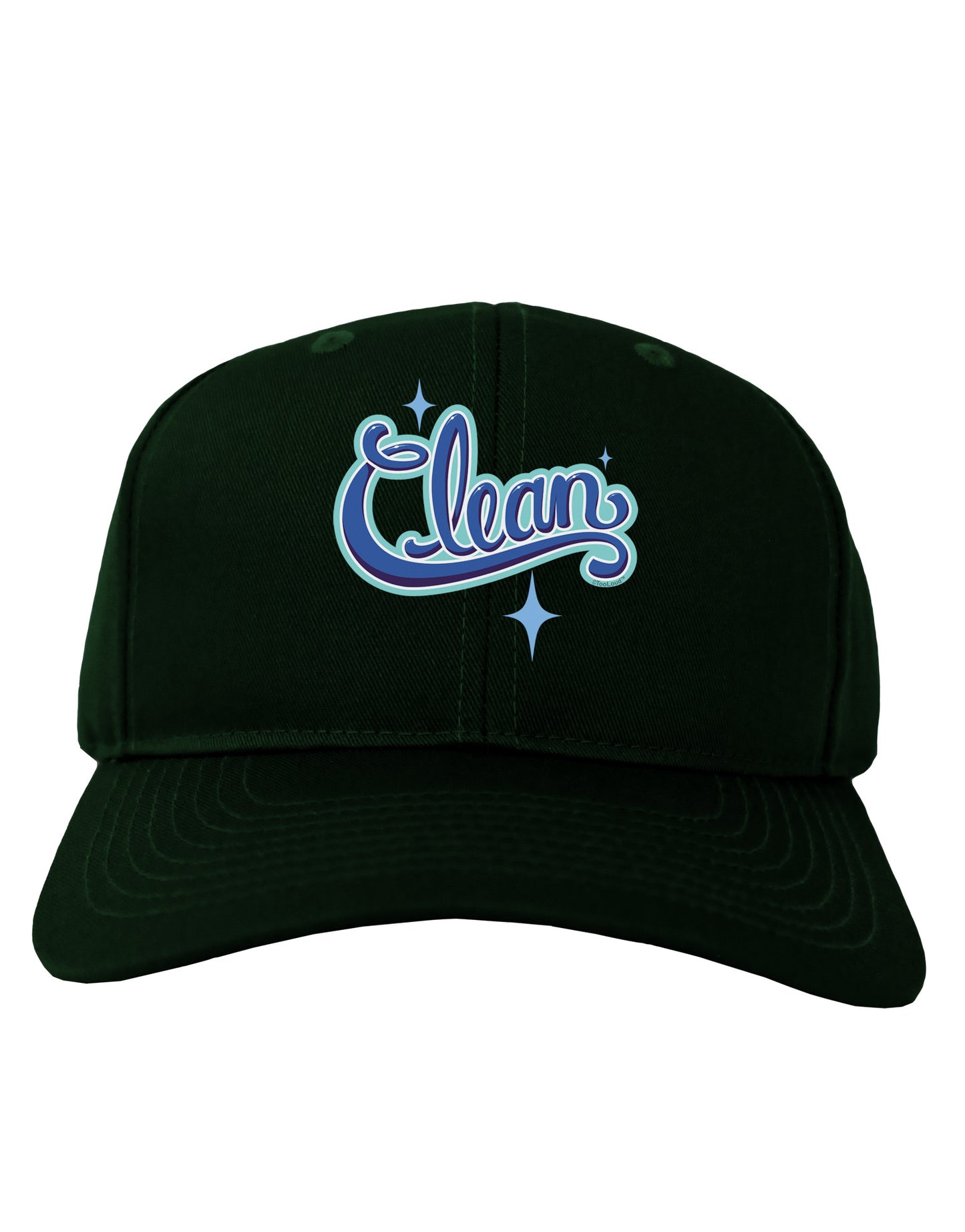 Clean Text Adult Dark Baseball Cap Hat-Baseball Cap-TooLoud-Hunter-Green-One Size-Davson Sales