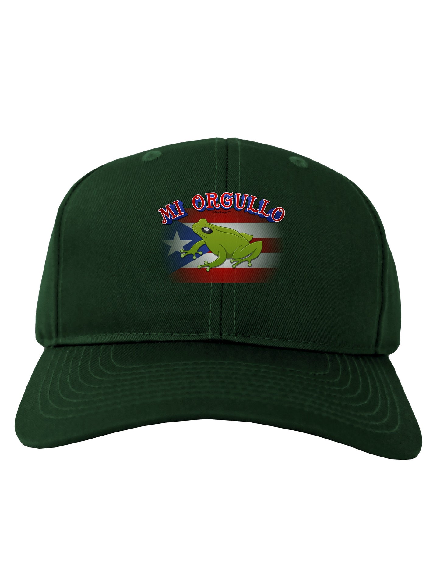 Mi Orgullo Coqui Adult Dark Baseball Cap Hat-Baseball Cap-TooLoud-Hunter-Green-One Size-Davson Sales